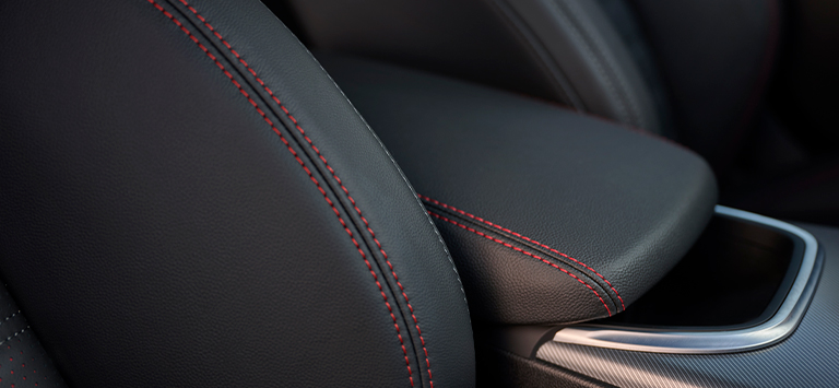 Giulia Tributo Italiano’s interior red stitching