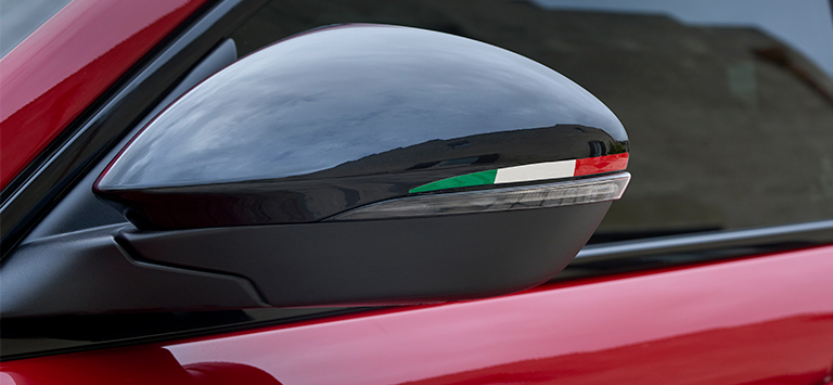 Stelvio Tributo Italiano special series mirror caps